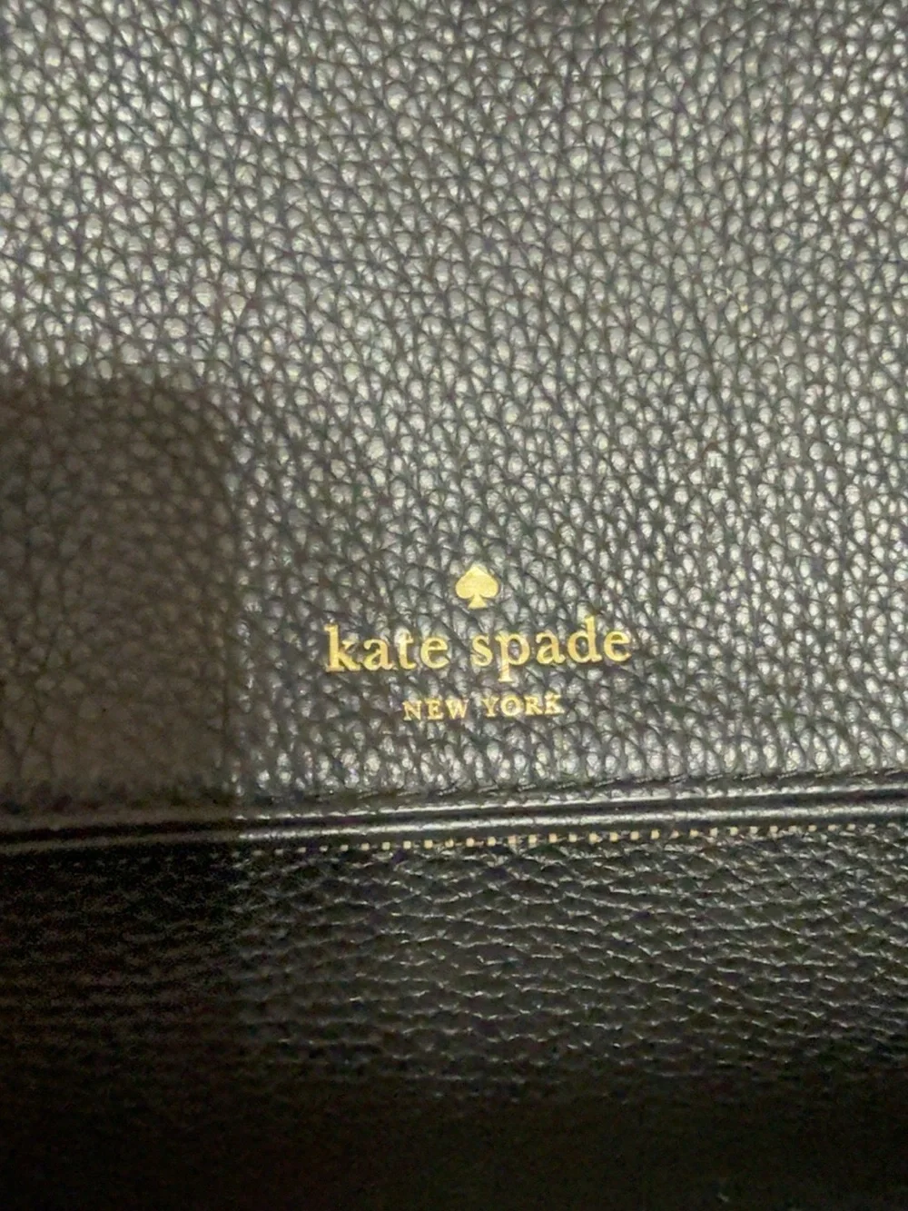 Kate Spade Black Pebbled Leather Satchel Crossbody Shoulder Bag Tassel